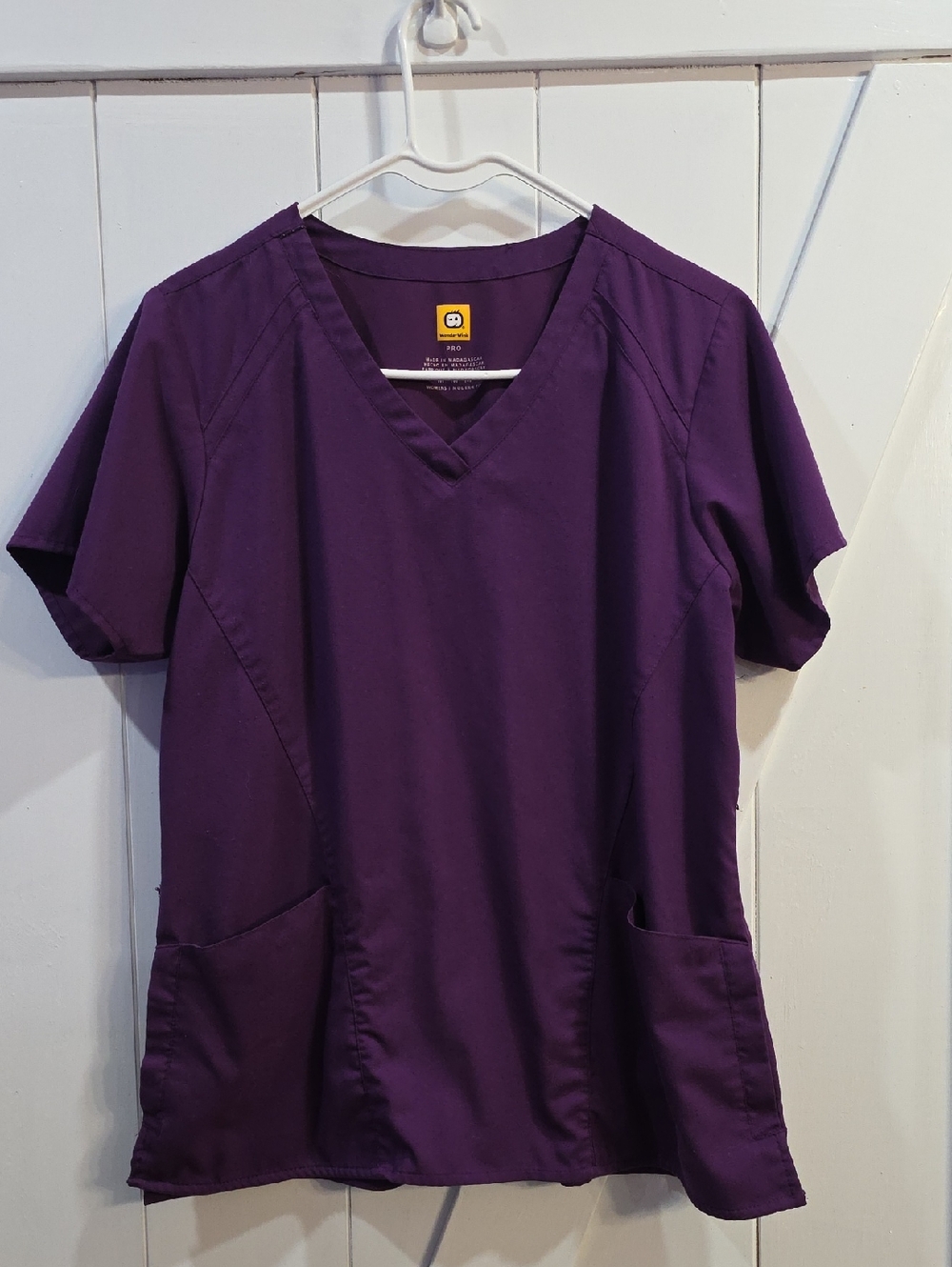 WonderWink Purple PRO Women's V-Neck Scrub Top